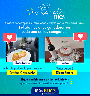 Ganadores "Mi receta FUCS