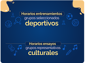 Horarios grupos deportivos y culturales